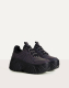 Reflektierende Sneaker mit Plateausohle